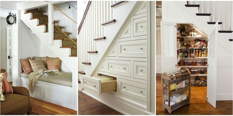 staircase storage for more space