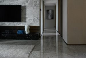 marble flooring in living room