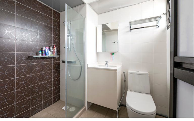 industrial interior design, washroom