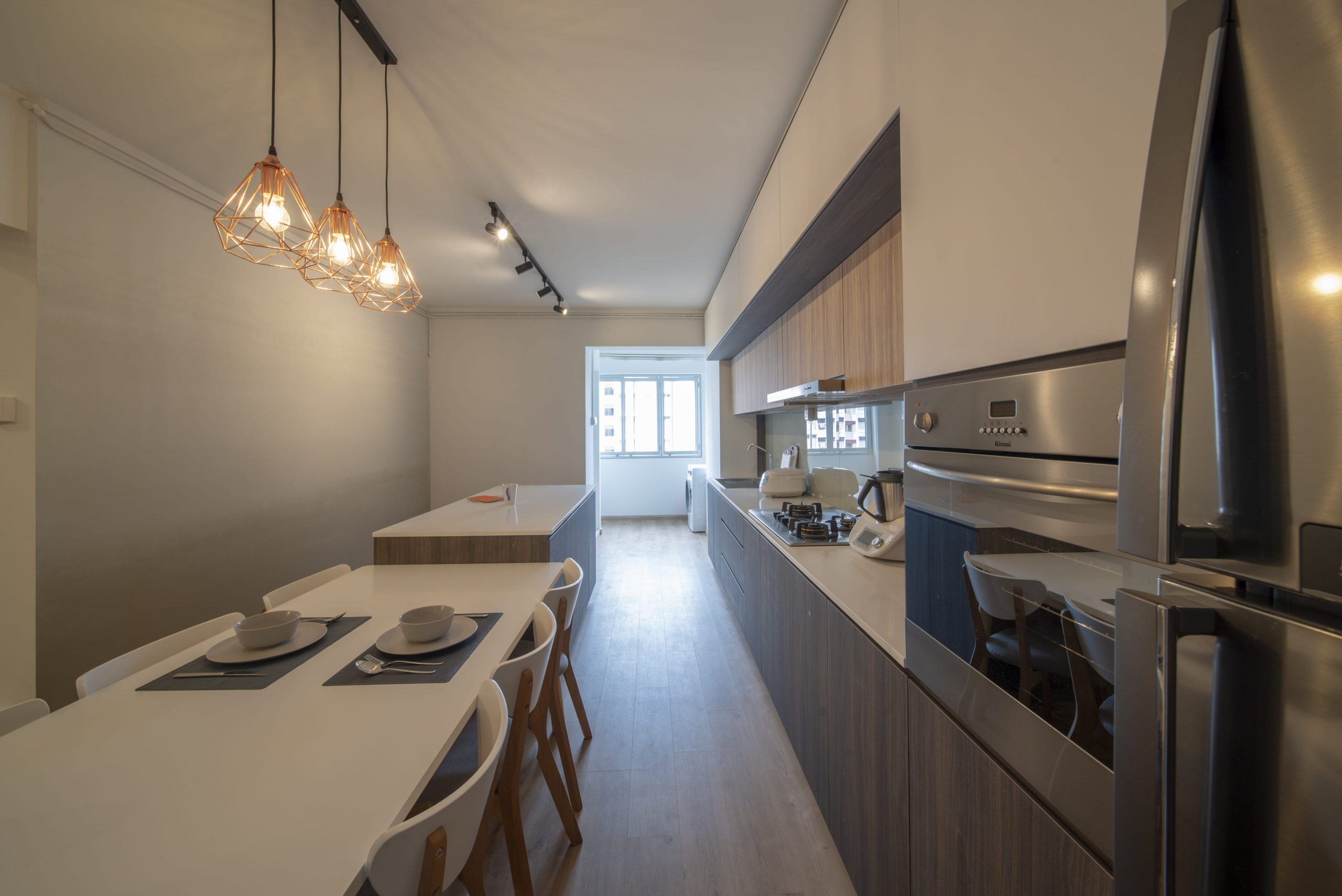 5-room HDB interior design, Scandinavian interior design, kitchen