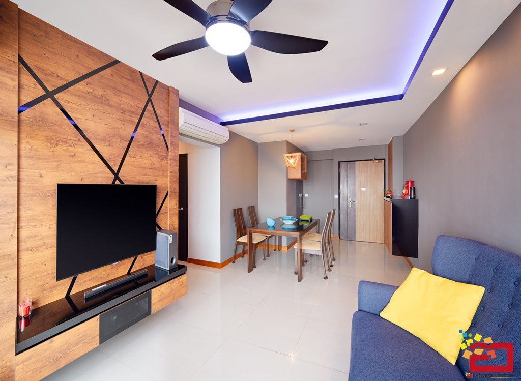 living room, 4 room HDB interior design